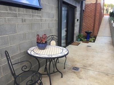 Modern, private and close to town.