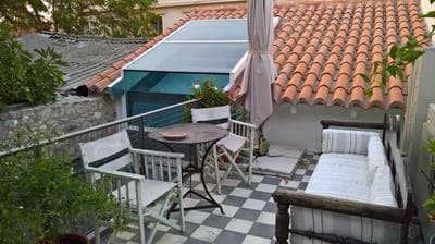Under the Acropolis, tiny room, big terrace