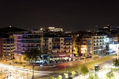 Large terrace with Acropolis of Athens view