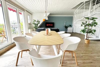 Maisonette Apartment in Krefeld mit 2 Balkone