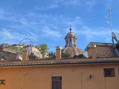 Over the Roman ruins
