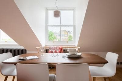 Stunning views, top floor flat