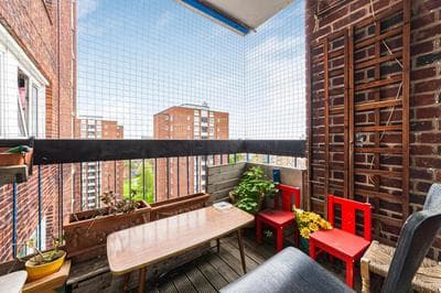 Penthouse 1BR flat wbalcony & city view, Walworth