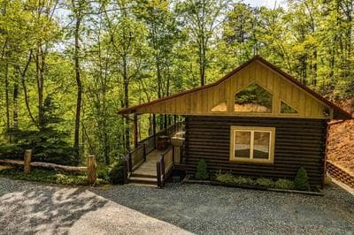Honeymoon Getaway in woods near NOC and Smoky Mtn RR