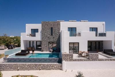Extraordinary Naxos Villa | Villa Frantz | 6 Bedrooms | 2 Swimming Pools with Floating Sunbeds | 3 Jacuzzis | Sea Views | Plaka