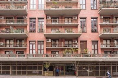 Bright loft with balcony overlooking the square