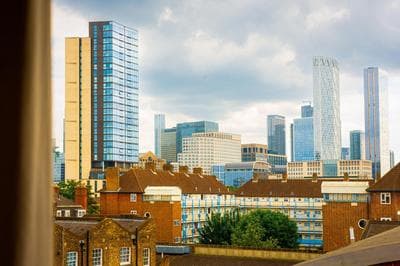 Top Fl 2BR, Canary Wharf view, 5min Westferry DLR