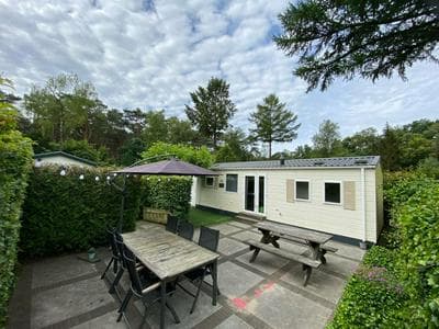 Veluwe, gezellig 4p chalet bij bos, zonnige tuin