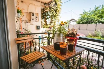 Elenis stylish studio with wooden design