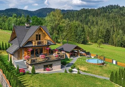 Domek DeLuxe Spa z sauną i jacuzzi- Nowy Targ blisko Zakopanego i Białki Tatrzańskiej