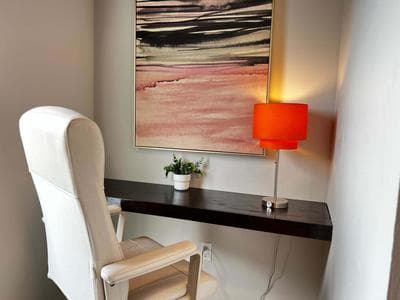 Pink Sunrise Energetic Studio #7 at Ports on Portland, King Bed and Bold Decor
