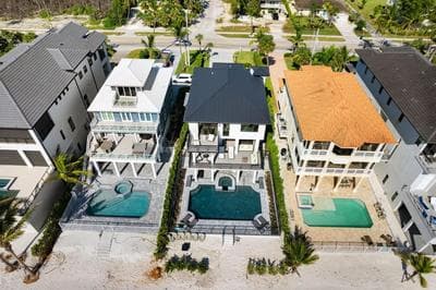 Sunset Beach, Modern, Luxury Beachfront Pool Home, Sleeps 12