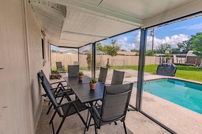 Spacious Backyard & Pool Retreat - 5 Mins to Beach