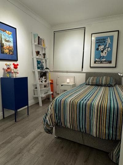 Bedroom in a stylish flat near Brixton