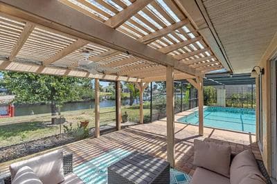 Home with pool and canal access to ocean