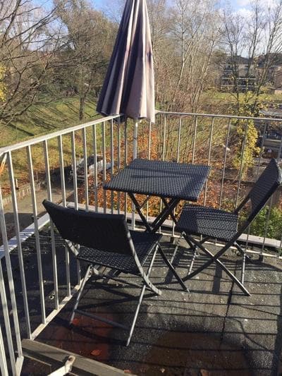 Studio 59 mit Balkon, EinbauKüche, BoxspringBett, eigenes Bad, w-lan, TV , Waschmaschine