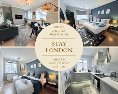 StayLondon - Sleeps 5 with Free Parking - best for Holiday, Concerts or Matches