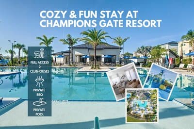 Champions Gate Retreat w Private Pool in Top Resort