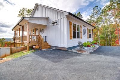 Views, Hot Tub & Trails: Modern Ellijay Cottage