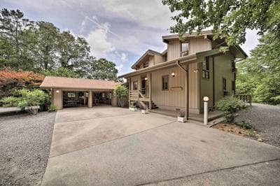 Mountain Views & Deck: Spacious Bryson City Home!