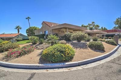 Golf Course View & Pool Access: Palm Desert Home
