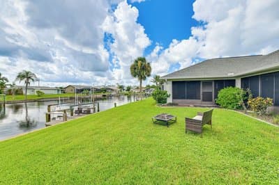 Sunroom & Dock! Canal-front Home in Port Charlotte