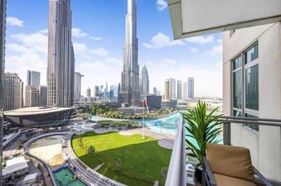 Durrani Homes - Modern Living 3br with Burj Khalifa and Fountain View - third room without partition