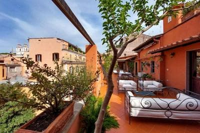 New La Colombaia a Perfect Spacious Rome Penthouse Just Steps From the Spanish Steps