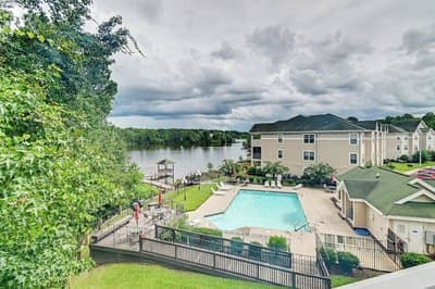 Lake & Pool Access, Home Gym: Fayetteville Condo!