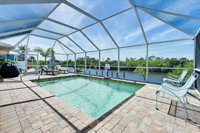 Heated Pool w/ Canal Views: Port Charlotte Home