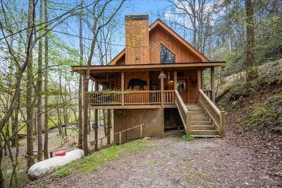 Bear Necessities-cozy Cabin Beside Briar Creek Fire pit Wifi and pet Friendly