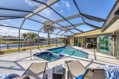 Port Charlotte 3 Bedroom Pool+Spa Vacation Home on Canal 3 Home