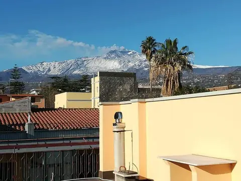 Magic Etna and glamorous blue sea