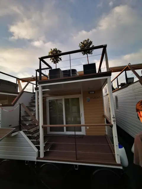 Ocean Beauty Beachfront Boat House in Portorož with Sea View and Jacuzzi