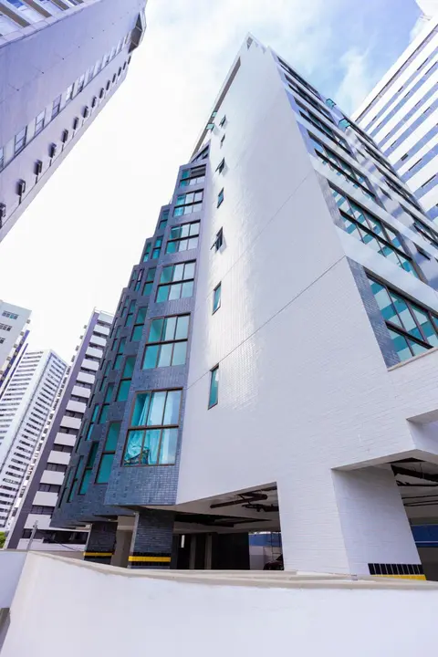 Flat completo em boa viagem com área de lazer e vista mar - novo apt 305