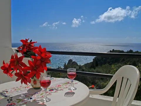 Studio Apartments Swimming Pool and sea view on Pelekas Beach
