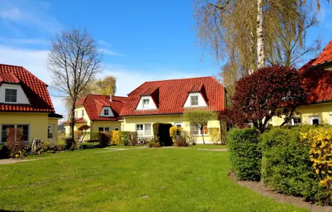 Haus hinter der Düne