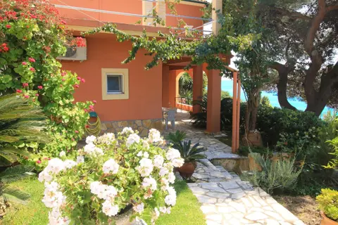 Villa Takis on Pelekas beach Apartment A with private garden and sea view