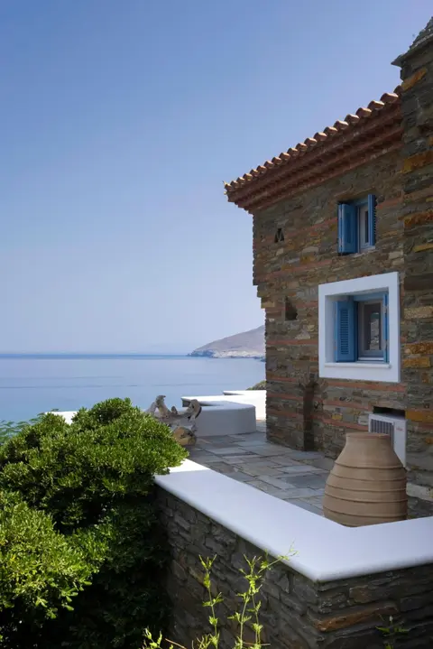 Luxury villa by the beach by Andros Villas Collection