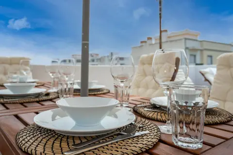 Tia Anica House I - apartment with terrace in central Fuseta beach village