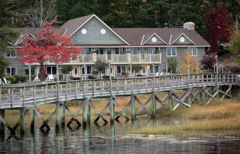 Riverside with balcony Sheepscot Harbour Vacation Club Studio #215