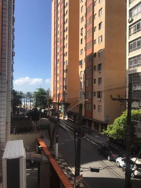 Apto aconchegante vista mar , tv, wifi e ar - Praia São Vicente