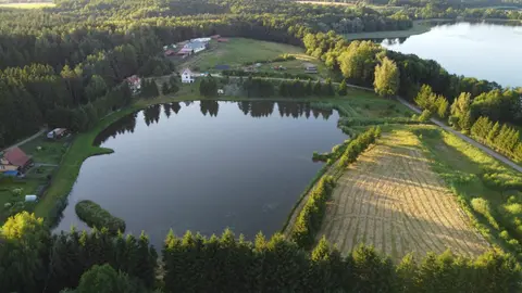 Mieszkanie nad jeziorem Rydzówka+prywatny staw+plaża+Mazury