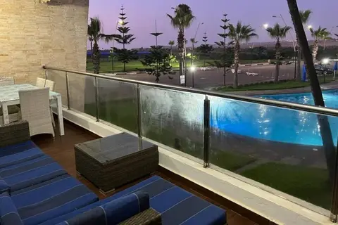 2 Chambres 1 Salon 3piscines et Plage Privée