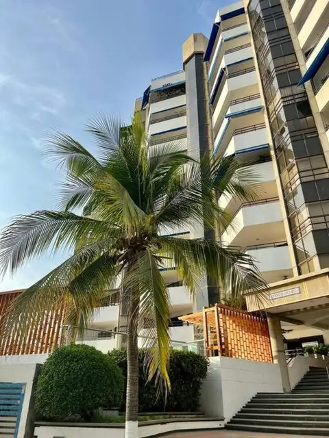 Irotama. In front of the beach apartment
