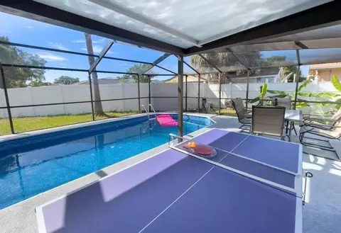 Boho Zen style pool home 3/2 ping pong BBQ