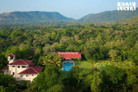 StayVista at Tranquil Hillside Estate with Pvt Pool & Indoor-Outdoor Games