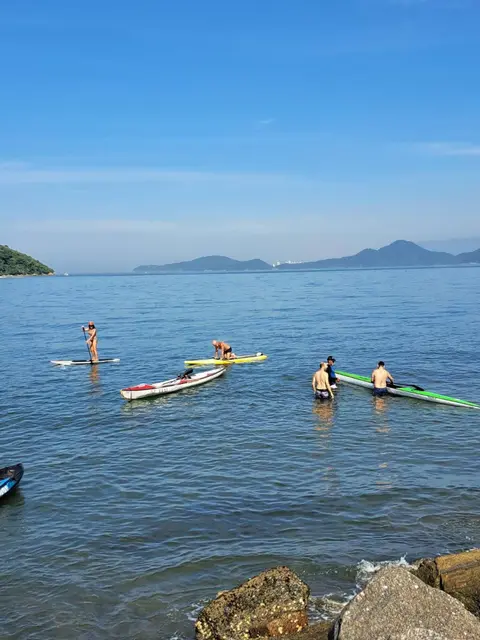 Apto em frente a praia de Santos (Canal 5)