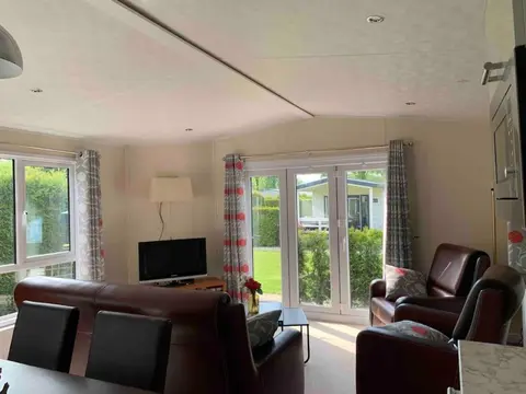 Luxury spacious house with two bathrooms at park with swimming pools, restaurant, bowling, massage & wellness