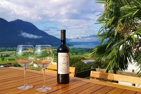 4-Zi-WG Casa Sogno - Valle mit Kamin. Alleinlage im Rebberg!